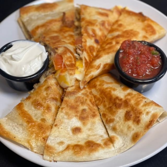 Dinner Chicken Quesadilla Plate.