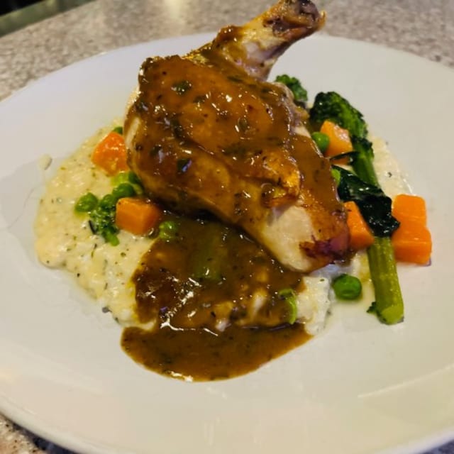 Dinner Herb Roasted Airline Chicken.