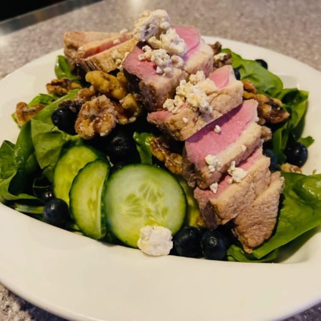 Lunch Blueberry Duck Salad.
