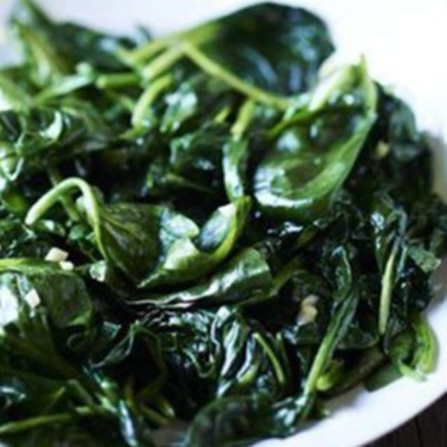 Garlic Wilted Spinach.